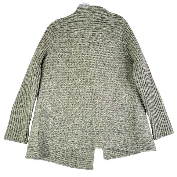 Fisherman Donegal Cardigan Sweater Women's M Wool Knit Ireland Green High Neck - Picture 4 of 10